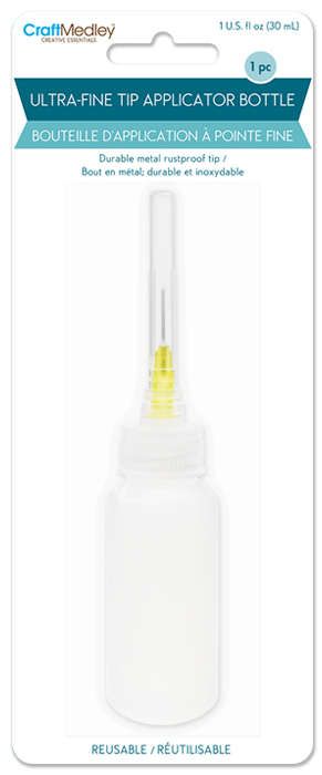 Bouteille d'application à pointe fine en plastique 1oz (30ml) Craft Medley