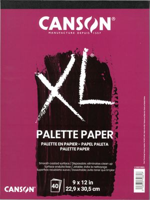 Papier palette 9"x12" (40 feuilles) XL Canson