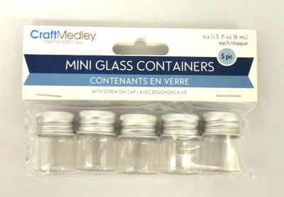 Contenants en verre (5) 0.2 oz (6 ml) Craft Medley Contenants en verre (5) 0.2 oz (6 ml) Craft Medley