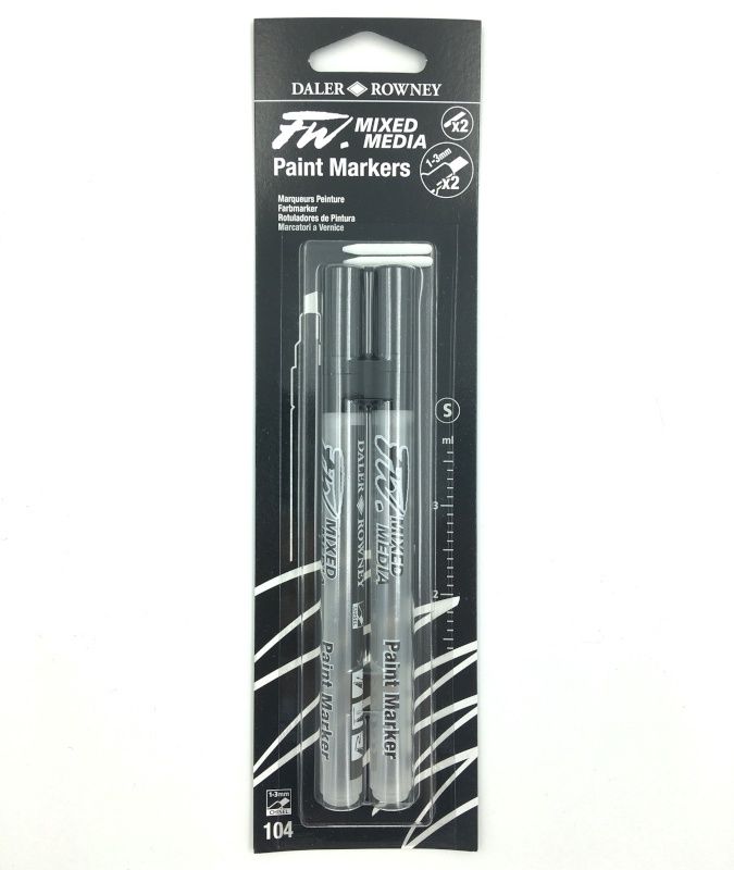Ens. de 2 marqueurs FW + pointes 1-3mm no 104