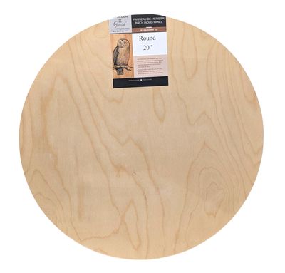 Panneau bois rond 20"