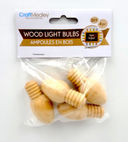 Ampoule en bois 3D