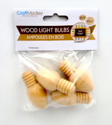 Ampoule en bois 3D