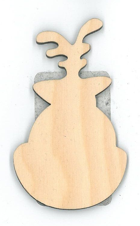 Ornement Face renne BD 3"-RR9726
