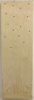 Panneau bois 10"x30" troué pour mettre des lumières