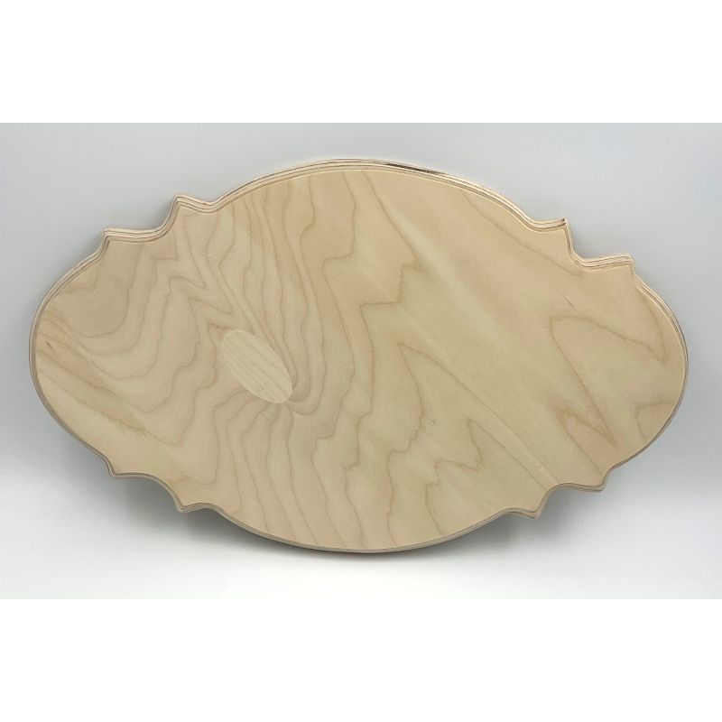 Enseigne provencale Merisier russe 18 Enseigne provencale Merisier russe 18"x11"x3/4" avec moulures recto verso