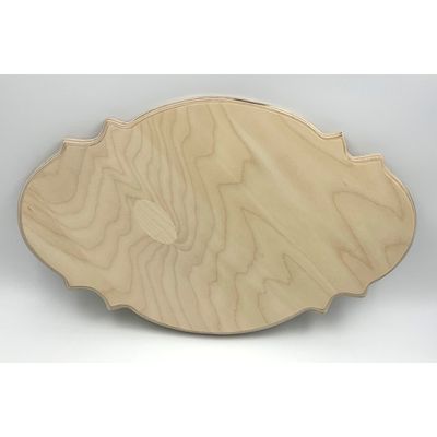 Enseigne provencale Merisier russe 18"x11"x3/4" avec moulures recto verso