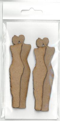 Couple 3D environ 1.25"x4"