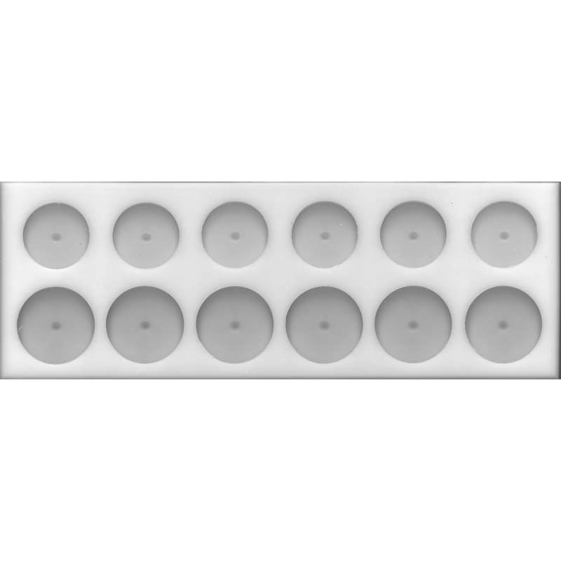 Planche pot vitrail en acrylique blanc