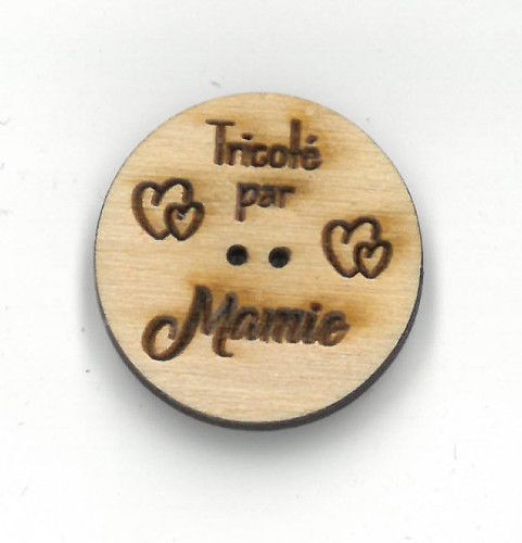 Bouton Tricoté par Mamie 1"