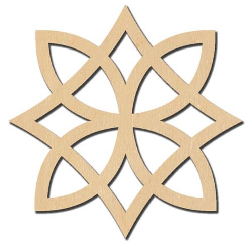 Noeud celtique fleur 2 7/7"