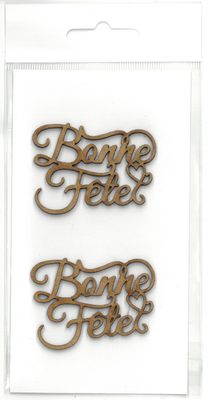 Ens. de 2 "Bonne fête" environ 1.25"x2"