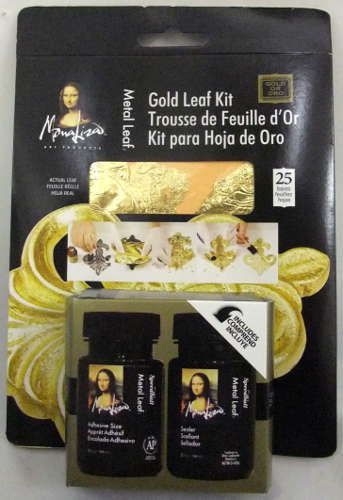 Trousse de feuille métal d'or (25 feuilles) Mona Lisa