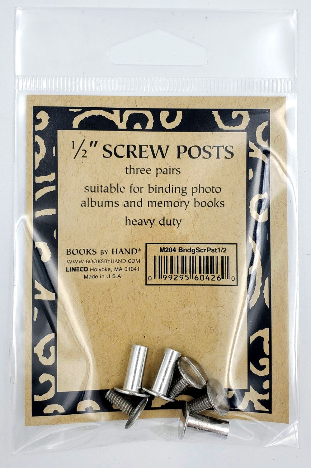 Screw Post, Aluminum 0.5'' (6) Lineco