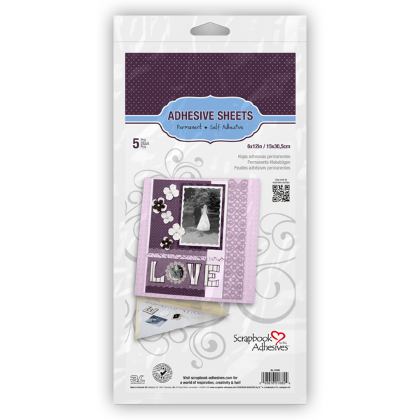 Feuilles adhésives 6 X 12 - 5 feuilles 3L