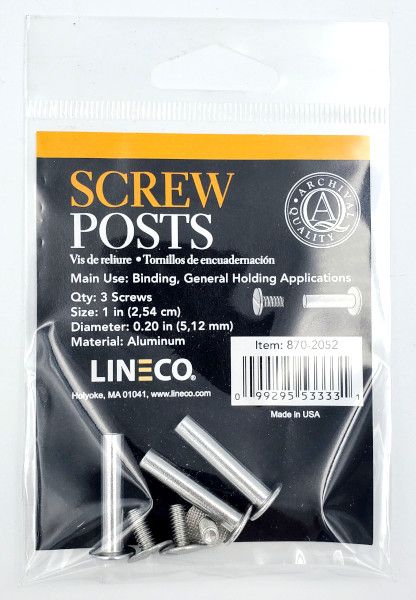 Binding Posts (3) 1" Lineco