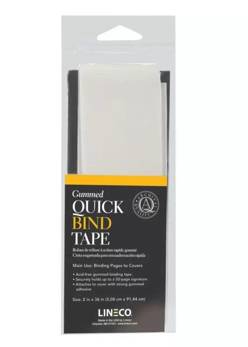 Ruban de relier à action rapide gommé 2"x36" Lineco