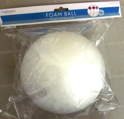Boule en styromousse 6 Boule en styromousse 6"