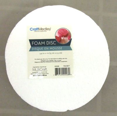 Disque en styromousse 6 Disque en styromousse 6"x1"