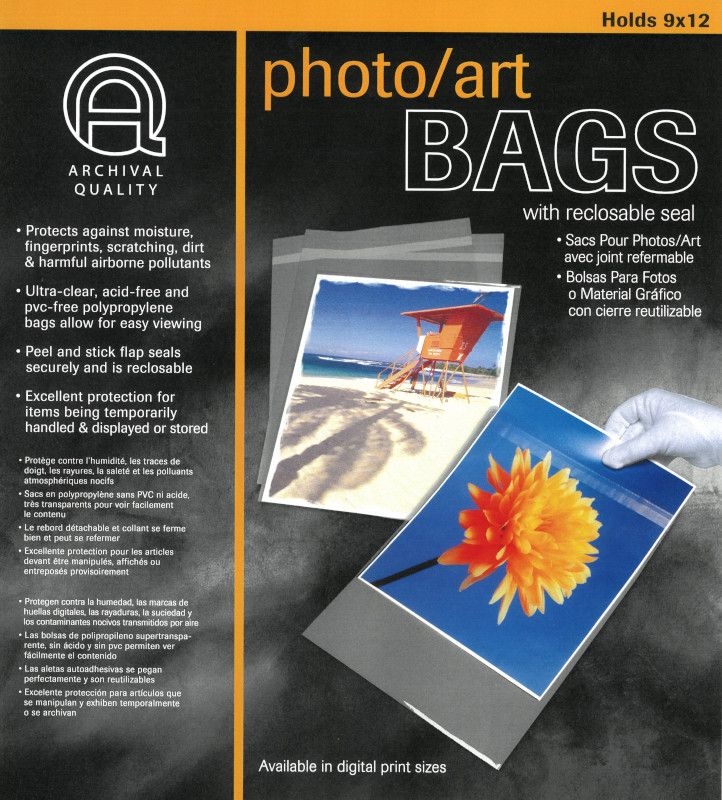 Photo / Art Bag 9"x12" (10) Lineco
