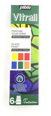 Discovery Set vitrail Pébéo Vitrail 6 colours Discovery Set vitrail Pébéo Vitrail 6 colours
