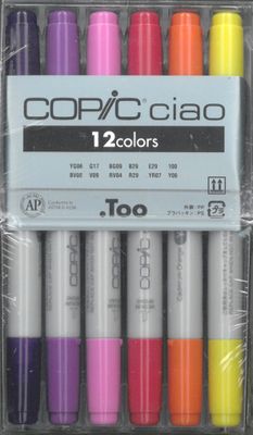 Copic Ciao markers basic set of 12 Copic Ciao markers basic set of 12