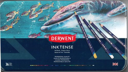 Inktense Pencils 36 Tin Derwent