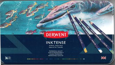 Coffret 36 crayons à encre Inktense Derwent Coffret 36 crayons à encre Inktense Derwent