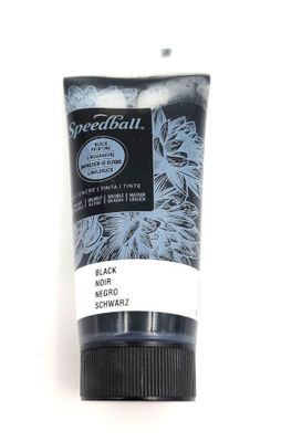 Water-Soluble Block Ink Black 1.25oz Speedball