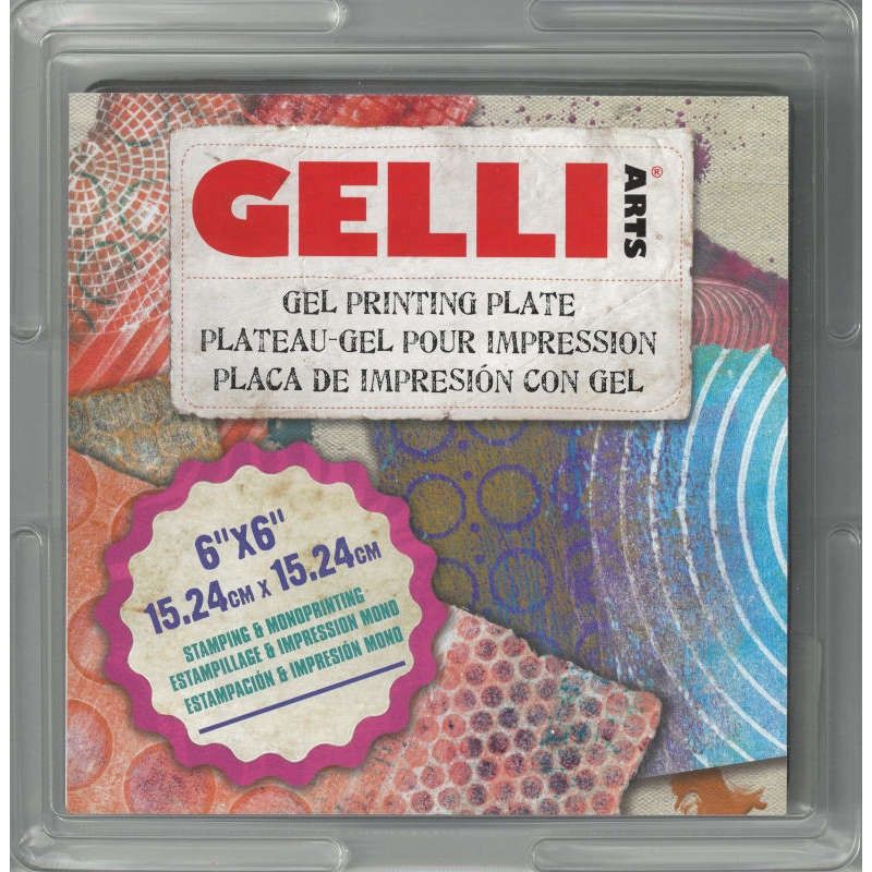 Plaque gel pour impression 6"x6" Gelli Arts