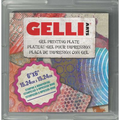 Gel printing plate 6"x6"