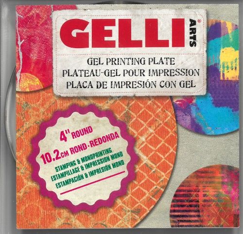 Gel printing plate 4" round
