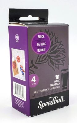 Ink set (4) fabric block printing Speedball