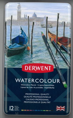 Coffret 12 crayons Aquarelle Derwent