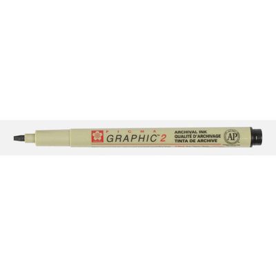 Pen black archival ink Pigma graphic 2 PH neutral Sakura Pen black archival ink Pigma graphic 2 PH neutral Sakura