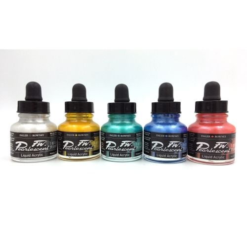 FW Pearlescent 1oz Acrylic ink Daler Rowney