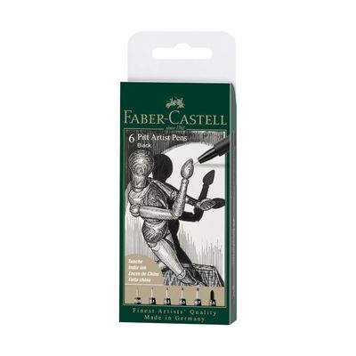Crayons Pitt artist noir ens. de 6 encre de chine Crayons Pitt artist noir ens. de 6 encre de chine