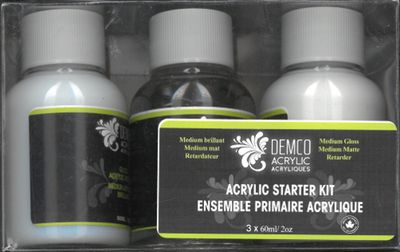 Ensemble primaire de médiums acrylique 3 x 2oz / 60ml