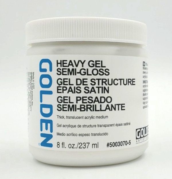 Heavy Gel Semi-Gloss 8oz/237ml Golden