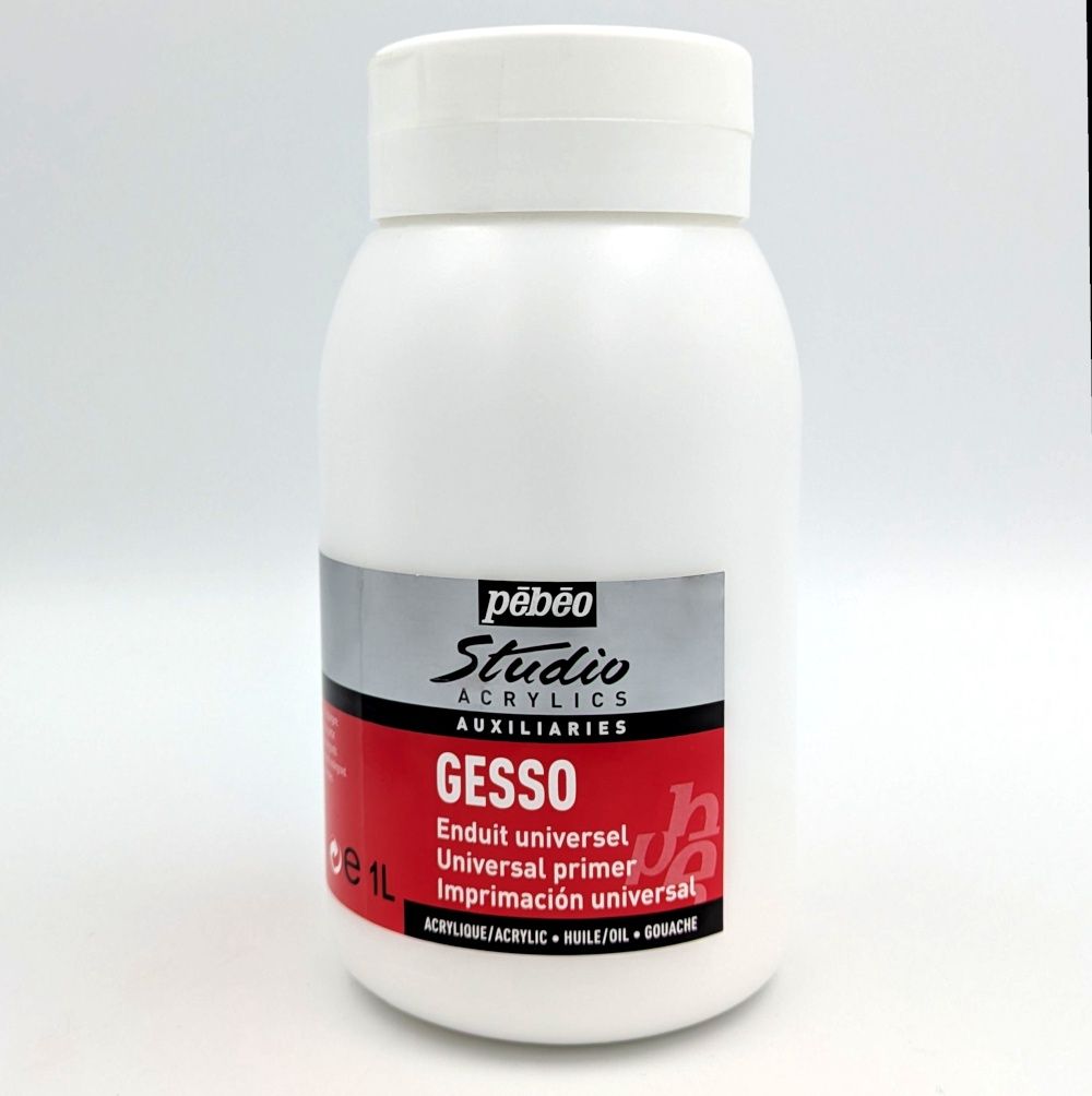 Gesso 1L Pébéo, Color: Blanc