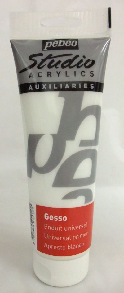 Gesso 250ml Pébéo, Color: Blanc