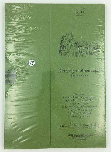 Cahier à dessin #authenticbook Acrylique 290g, Grandeur: A4 Relié
