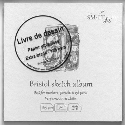 Cahier bristol #authenticbook 185g (35 feuilles)