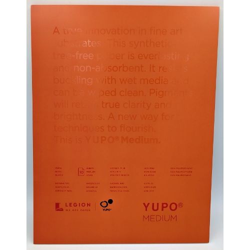 Yupo Paper sheets White 74lb 11 Yupo Paper sheets White 74lb 11"x14" (10)