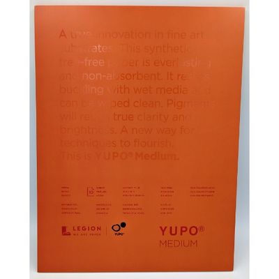 Yupo Paper sheets White 74lb 11 Yupo Paper sheets White 74lb 11"x14" (10)
