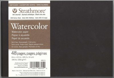 Journal artistique pour Aquarelle Couverture souple 8 Journal artistique pour Aquarelle Couverture souple 8" x 5.5" Série 400 Strathmore