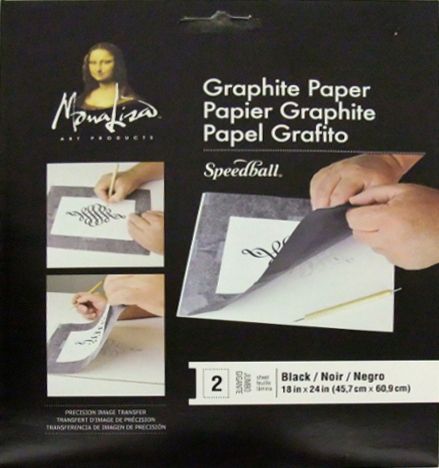 Papier graphite noir 18 Papier graphite noir 18"x24" Mona Lisa