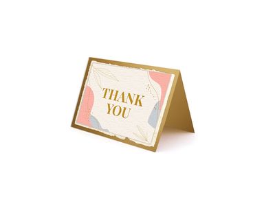 Cards & Envelope sets 4.5"x6" (6) (Gold Shimmer)