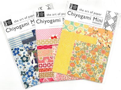 Papier Chiyogami Mini mosaïques 6x8 1/2 Papier Chiyogami Mini mosaïques 6x8 1/2" (10 choix de couleurs)