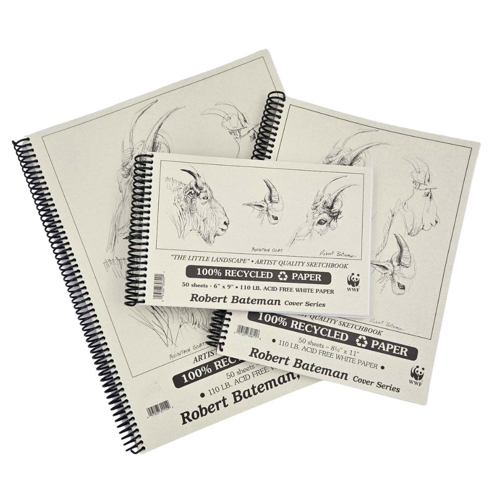 Recycled sketch book 110 lbs (50 sheets) Robert Bateman